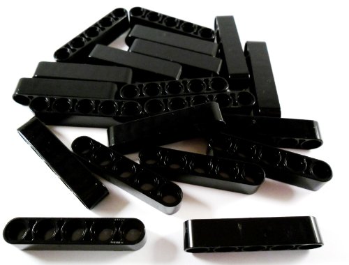 20 Stück LEGO TECHNIC "Liftarm 1x5 Noppen" in Schwarz. - 1