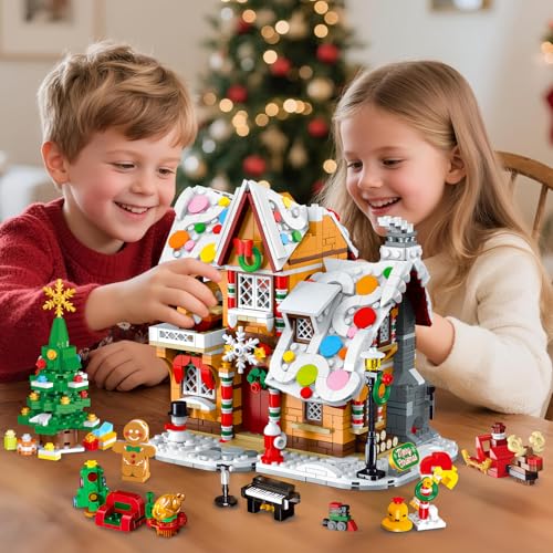 Weihnachts Lebkuchenhaus Bausatz mit LED 2025