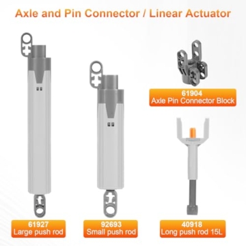 22-Teiliges Hydraulik Pumpe-Set,APKLVSR Hydraulikpumpen Kit mit Hydraulik-Luftpumpe, Zahnräder, Achsen & Verbinder für Technik-Klemmbausteine, Kompatibel mit Technik-Modellen - 3