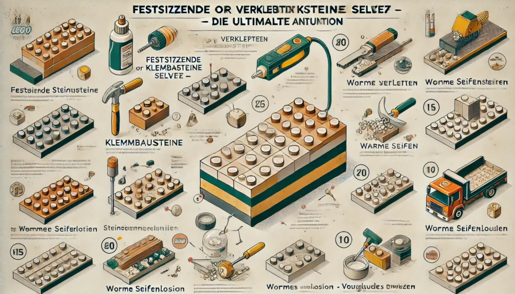 Festsitzende oder verklebte Klemmbausteine lösen