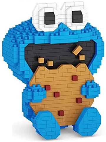 Acebwhtoy Nano Bausteine, Cookie Monster Mini Blocks, DIY Diamond Blocks Pädagogisches Spielzeug Geschenk Für Kinder Und Erwachsene Geschenke (Red) - 1