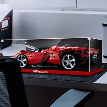 Acryl Vitrine Schaukasten für Lego Ferrari Daytona SP3 , Transparent Vitrinenschrank Acrylics Display Case for Lego 42143 Lego Technic Ferrari Daytona SP3 - Nur Vitrine , Kein Lego - 3