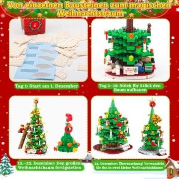 Adventskalender 2025 – Baustein-Weihnachtsbaum