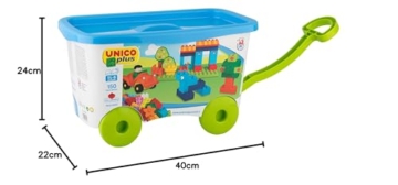Androni Giocattoli Unico Plus Trolley with 150 Building Bricks - 2