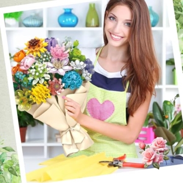 Aoksily 12 Blumen Bauspielzeug für Erwachsene, 2180 Stück Blumen Bouquet Building Blumenstrauß Bausteine Bauklötze Spielzeug für Geburtstag Valentinstag Weihnachten (Keine Vase) - 5