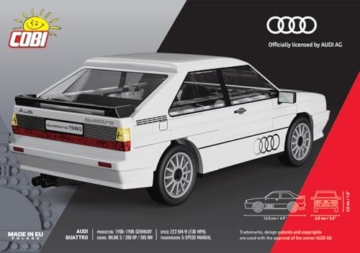 Audi Quattro (1980) Scale 1:35 (White) - 3