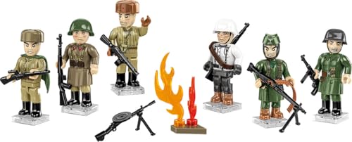 COBI „Schlacht um Stalingrad“ 2061 – Minifiguren-Set deutscher Soldaten mit Waffen