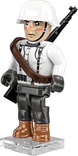 COBI „Schlacht um Stalingrad“ 2061 – Minifiguren-Set deutscher Soldat mit Waffe mit Winter Tarn