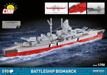 COBI Bismarck Schlachtschiff im Maßstab 1:700 (4854) Box