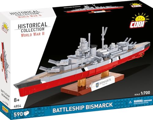 COBI Bismarck Schlachtschiff im Maßstab 1:700 (4854) Bausatz
