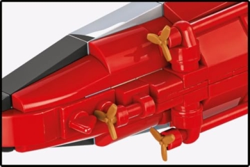 COBI Bismarck Schlachtschiff im Maßstab 1:700 (4854) Schrauben