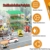 Bausteine Garage Carport für Speed Champions Autos, DIY Parkgarage Modellbau 3Schicht Vitrine Auto Parkhaus Kompatibel mit Lego Bausteine Autos, ohne Autos - 5