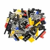 Bausteine gebraucht 100 Technic Teile 80 g z.B. Pin Stecker Gewinde Kreuz Stange Achse Kreuzloch Verbinder Liftarm Zahnrad Räder kg Technik Steine zufällig Gemischt - 1