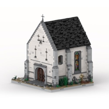 BlocteckToy Klemmbausteine Mittelalterlicher Taylorsgreen Village Kirche Teil 1 Set, 5078 Teile Mittelalterliches Architecture Haus Gebäude Set - 4