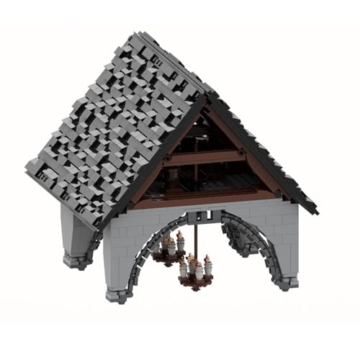 BlocteckToy Klemmbausteine Mittelalterlicher Taylorsgreen Village Kirche Teil 1 Set, 5078 Teile Mittelalterliches Architecture Haus Gebäude Set - 6