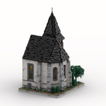 BlocteckToy Klemmbausteine Mittelalterlicher Taylorsgreen Village Kirche Teil 2 Set, 6169 Teile Mittelalterliches Architecture Haus Gebäude Set - 3