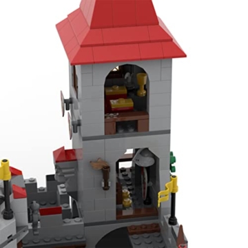 BlocteckToy Mittelalterlicher Burg Bausteine, Mittelalter Burg Bauklötze MOC Set für Erwachsene und Jugendliche, MOC-102994 (1000PCS) - 8