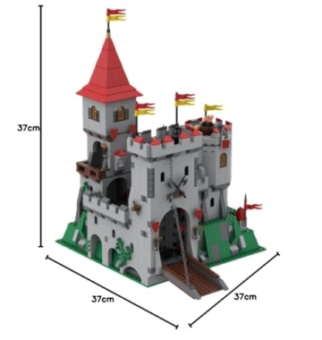 BlocteckToy Mittelalterlicher Burg Bausteine, Mittelalter Burg Bauklötze MOC Set für Erwachsene und Jugendliche, MOC-102994 (1000PCS) - 9