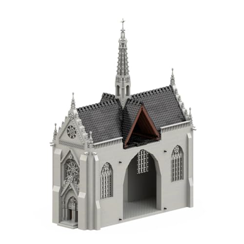 BlocteckToy MOC Klemmbausteine Gotische Kathedrale Modul 2-Kreuz Modell, 5315 Teile Groß Architecture Kirchen WeltberüHmtes Gebäude Set, MOC-165277 - 2