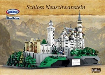 BlueBrixx 05002 Xingbao – Schloss Neuschwanstein mit 7437 Bauelementen. Kompatibel mit Lego. Lieferung in Originalverpackung.