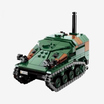 BlueBrixx 104819 – Wiesel 2, Bundeswehr aus Klemmbausteinen mit 490 Bauelementen. Kompatibel mit Anderen Klemmbausteinherstellern. Lieferung in Originalverpackung. - 2