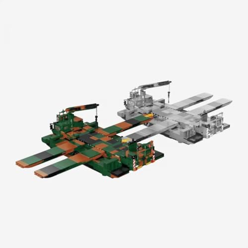 BlueBrixx 107285 – Schwimmschnellbrücke Amphibie M3, Bundeswehr aus Klemmbausteinen mit 1917 Bauelementen. Kompatibel mit Anderen Klemmbausteinherstellern. Lieferung in Originalverpackung. - 2