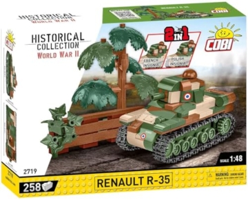 BlueBrixx 2719 Cobi – Renault R-35 aus Klemmbausteinen mit 258 Bauelementen - 3
