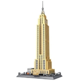 BlueBrixx 5212 Marke Wange – Empire State Building, New York aus Klemmbausteinen mit 1995 Bauelementen. Kompatibel mit Anderen Klemmbausteinen. Lieferung in Originalverpackung. - 1