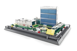 BlueBrixx 6219 Marke Wange - Hauptquartier der Vereinten Nationen, New York aus Klemmbausteinen mit 1597 Bauelementen. Lieferung in Originalverpackung. - 1