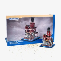 BlueBrixx Adventskalender Leuchtturm des Astronomen, 913 Klemmbausteine - 1