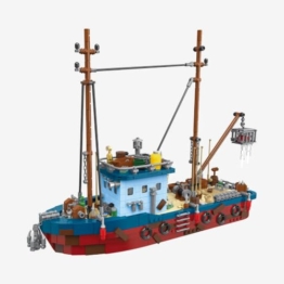 BlueBrixx Altes Fischerboot, 1418 Klemmbausteine, Fischereischiff - 1