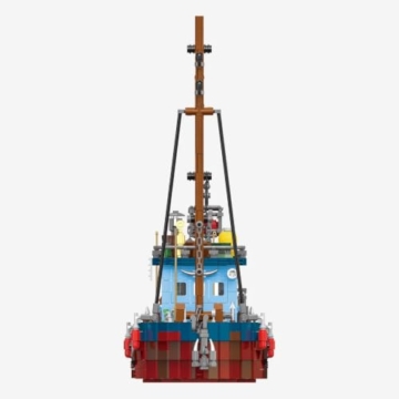 BlueBrixx Altes Fischerboot, 1418 Klemmbausteine, Fischereischiff - 5