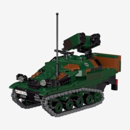 BlueBrixx Bundeswehr Wiesel 2 LeFlaSys Ozelot, 693 Klemmbausteine - 1