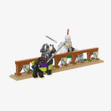 BlueBrixx Burg Bärenfels Ritterturnier, 953 Klemmbausteine, Minifiguren - 3