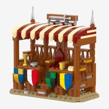 BlueBrixx Burg Bärenfels Ritterturnier, 953 Klemmbausteine, Minifiguren - 4