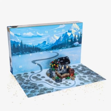 BlueBrixx Burg Blaustein Adventskalender, 971 Klemmbausteine, Mittelalter - 2