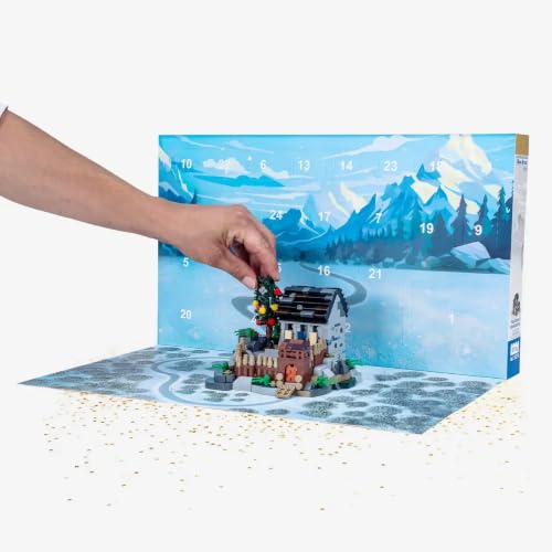 BlueBrixx Burg Blaustein Adventskalender, 971 Klemmbausteine, Mittelalter - 3