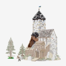 BlueBrixx Burg Blaustein Bergfried Erweiterung, 1835 Klemmbausteine - 1
