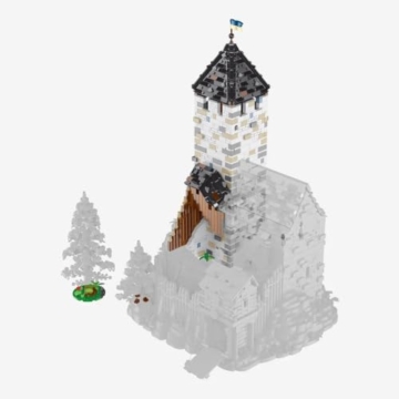 BlueBrixx Burg Blaustein Bergfried Erweiterung, 1835 Klemmbausteine - 6