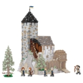 BlueBrixx Burg Blaustein Bergfried Erweiterung (mini Blocks), 1825 Teile - 1
