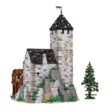 BlueBrixx Burg Blaustein Bergfried Erweiterung (mini Blocks), 1825 Teile - 6
