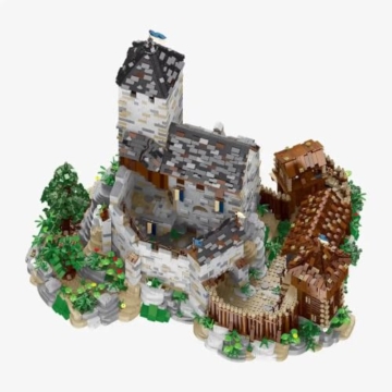BlueBrixx Burg Blaustein Vorburg Erweiterung, 5406 Klemmbausteine - 2