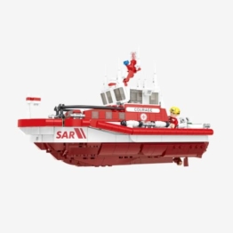 BlueBrixx DGzRS Seenotrettungsboot Courage, 1137 Klemmbausteine - 1