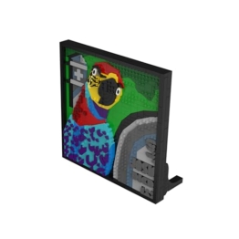 BlueBrixx Die DREI ??? 3D Bild Der Superpapagei, 807 Klemmbausteine - 1