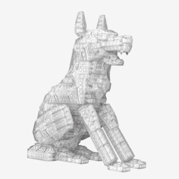 BlueBrixx Die DREI ??? Der Karpatenhund, 1081 Klemmbausteine, Sammlerfigur - 2