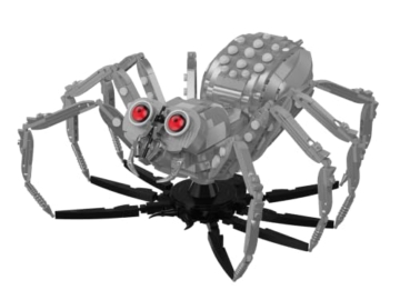 BlueBrixx Die DREI ??? Die Silberne Spinne, 1346 Klemmbausteine, 3D Modell - 1