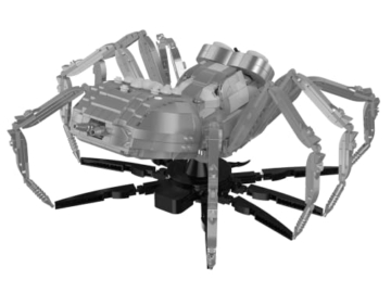 BlueBrixx Die DREI ??? Die Silberne Spinne, 1346 Klemmbausteine, 3D Modell - 3