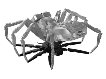 BlueBrixx Die DREI ??? Die Silberne Spinne, 1346 Klemmbausteine, 3D Modell - 4