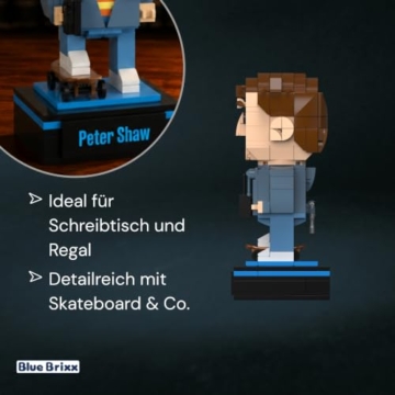 BlueBrixx Die DREI ??? Peter Shaw, 339 Klemmbausteine, Displayfigur - 3
