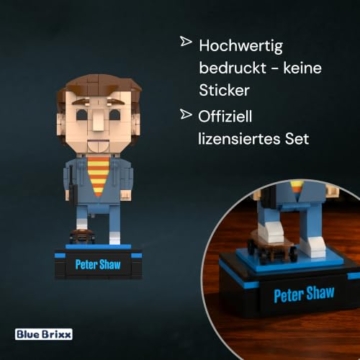 BlueBrixx Die DREI ??? Peter Shaw, 339 Klemmbausteine, Displayfigur - 4